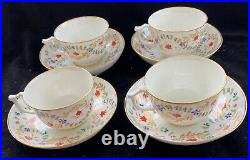 Antique Lot of 4 Matching ROYAL CROWN DERBY Cups and Saucers