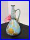 Antique-Marked-royal-crown-derby-Porcelain-Jug-Vase-blue-Raised-gold-READ-B7-01-faw