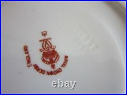 Antique Porcelain Royal Crown Derby, England Kings Imari 10pc Tea Cup & Saucer