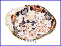 Antique ROYAL CROWN DERBY Imari Pattern Gilt Porcelain Serving Dish Plate