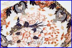 Antique ROYAL CROWN DERBY Imari Pattern Gilt Porcelain Serving Dish Plate