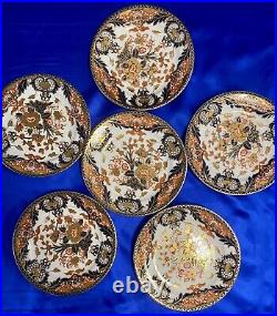 Antique ROYAL CROWN DERBY set Of 12 plates Old KINGS Pattern 6 3/4 & 9 1/4