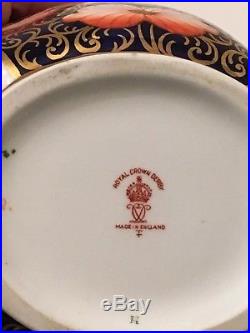 Antique Rare Royal Crown Derby Imari 9571 Teapot, Creamer&Sugar 1910