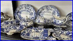 Antique Royal Crown Derby 110 Pc Dinner Set MIKADO Free shipping