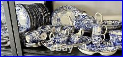 Antique Royal Crown Derby 110 Pc Dinner Set MIKADO Free shipping