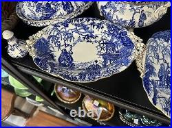 Antique Royal Crown Derby 110 Pc Dinner Set MIKADO Free shipping