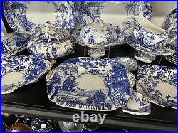 Antique Royal Crown Derby 110 Pc Dinner Set MIKADO Free shipping