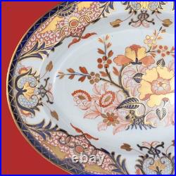 Antique Royal Crown Derby 13 Oval Platter Early Kings Old Japan Imari 1806-1825