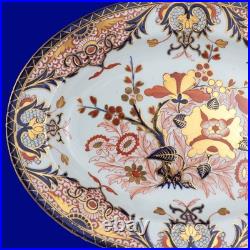 Antique Royal Crown Derby 13 Oval Platter Early Kings Old Japan Imari 1806-1825
