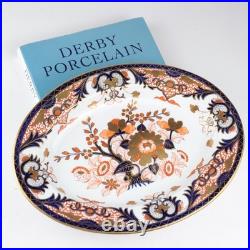 Antique Royal Crown Derby 13 Oval Platter Early Kings Old Japan Imari 1806-1825