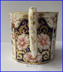 Antique Royal Crown Derby 1800's Imari Coffee Can Cup WITCHES PATTERN
