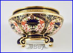 Antique Royal Crown Derby China Old Imari 1128 Footed Dish & Cover 1st C. 1919