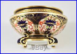 Antique Royal Crown Derby China Old Imari 1128 Footed Dish & Cover 1st C. 1919