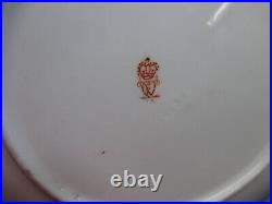 Antique Royal Crown Derby Cobalt Blue & Gold 9.25dia Cabinet Plate