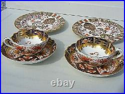 Antique Royal Crown Derby Cups And Saucers Imari