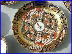 Antique Royal Crown Derby Cups And Saucers Imari