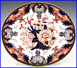 Antique Royal Crown Derby England IMARI KINGS 10 OVAL SERVING PLATTER
