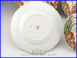 Antique Royal Crown Derby England ORIENT MIKADO SALAD DESSERT PLATES Set of 4