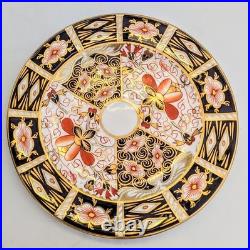 Antique Royal Crown Derby Fine Bone China Imari Cup & Saucer Side Trio Set 1918