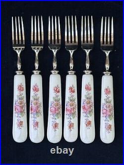 Antique Royal Crown Derby Flatware in Box (12 pieces)