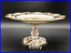 Antique Royal Crown Derby Footed Serving Plate 5388
