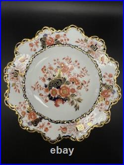 Antique Royal Crown Derby Footed Serving Plate 5388