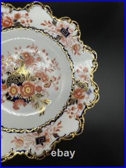 Antique Royal Crown Derby Footed Serving Plate 5388