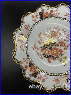 Antique Royal Crown Derby Footed Serving Plate 5388
