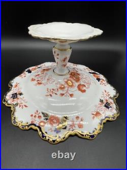 Antique Royal Crown Derby Footed Serving Plate 5388