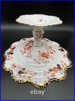 Antique Royal Crown Derby Footed Serving Plate 5388