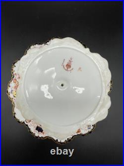 Antique Royal Crown Derby Footed Serving Plate 5388