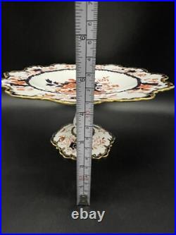 Antique Royal Crown Derby Footed Serving Plate 5388