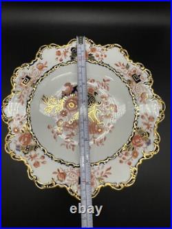 Antique Royal Crown Derby Footed Serving Plate 5388