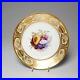 Antique-Royal-Crown-Derby-Hand-Painted-Botanical-Flowers-Gilt-Porcelain-Plate-B-01-lefx