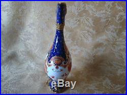 Antique Royal Crown Derby Imari Ewer Red Blue and Gold Trim Ca 1897