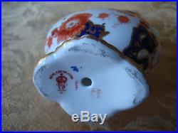 Antique Royal Crown Derby Imari Ewer Red Blue and Gold Trim Ca 1897