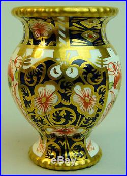 Antique Royal Crown Derby Imari Porcelain Vase C. 1919