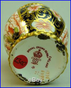 Antique Royal Crown Derby Imari Porcelain Vase C. 1919