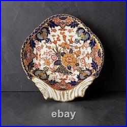 Antique Royal Crown Derby Imari Shell Dish Cobalt Red Gold Porcelain 10 Antique Royal Crown Derby Imari Shell Dish Cobalt Red Gold Porcelain 10