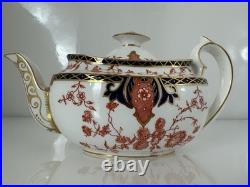 Antique Royal Crown Derby Imari Teapot #2224 Made in England c1906