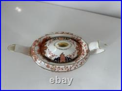 Antique Royal Crown Derby Imari Teapot #2224 Made in England c1906