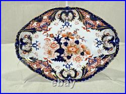 Antique Royal Crown Derby KINGS IMARI Oval Serving Bowl 1780s