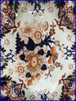 Antique Royal Crown Derby KINGS IMARI Oval Serving Bowl 1780s