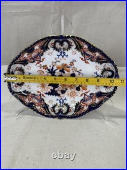 Antique Royal Crown Derby KINGS IMARI Oval Serving Bowl 1780s