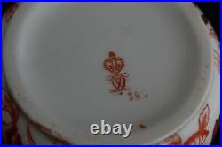 Antique Royal Crown Derby King Imari 19th C. TEAPOT SUGAR BOWL CREAMER TRAY SET