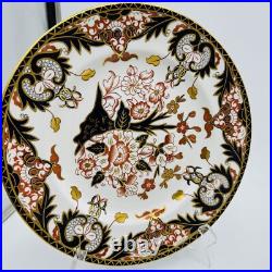 Antique Royal Crown Derby King's Of Old Japan 383 Pattern Dinner Plate Porcelain