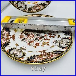 Antique Royal Crown Derby King's Of Old Japan 383 Pattern Dinner Plates 4 Pieces