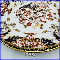 Antique Royal Crown Derby King's Of Old Japan 383 Pattern Dinner Plates 4 Pieces