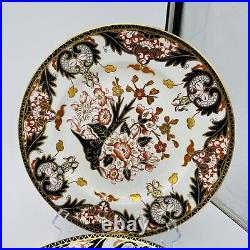 Antique Royal Crown Derby King's Of Old Japan 383 Pattern Dinner Plates 4 Pieces