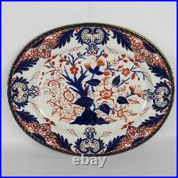 Antique Royal Crown Derby Kings Imari Serving Platter Tray C. 1888 Large 16 1/2